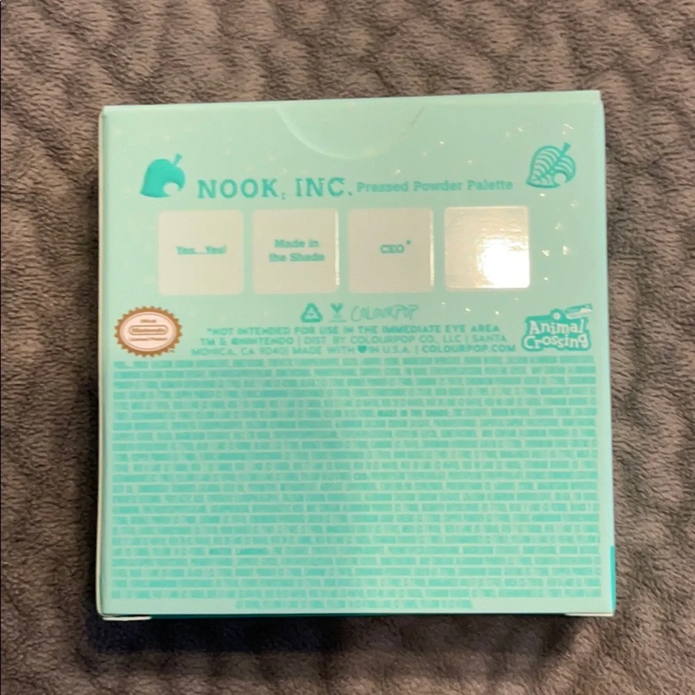 Colourpop x Animal Crossing Eyeshadow Nook, Inc